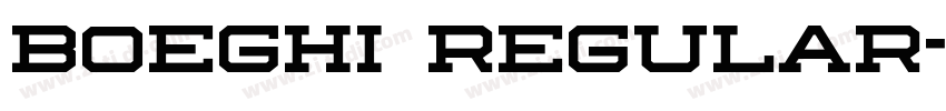 Boeghi Regular字体转换